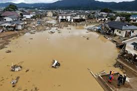 Typhoon Hagibis cleared away Fukushima atomic purification waste packs into stream